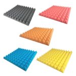Mata akustyczna PIRAMIDA 50x50 cm panele akustyczne 5 cm - Niebieski